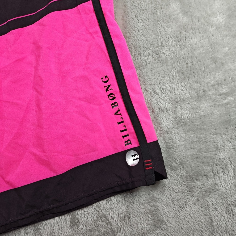 Billabong Board Shorts Men 36 Black Pink Platinum X PX2 Recycler Series Surf Y2K - Picture 7 of 10